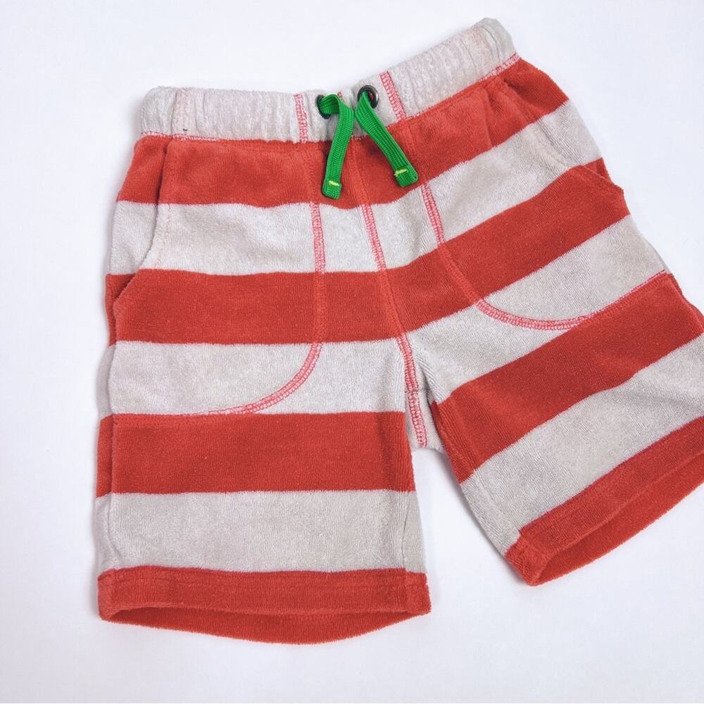 Mini Boden Striped Terry Cloth Board Shorts 5Y - Picture 2 of 6
